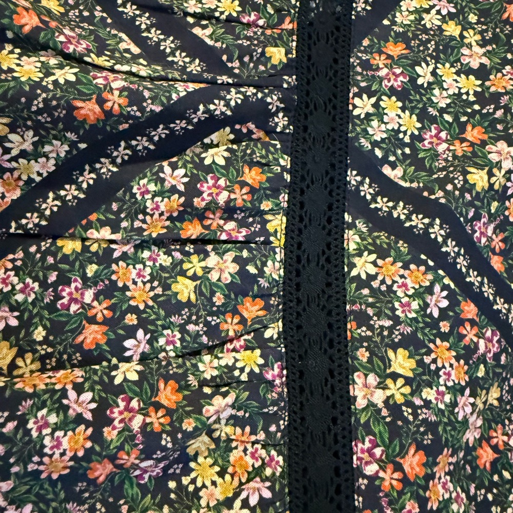 Lost + Wander Floral Skater Skirt - Black and Multicolor,Ortensia Mini Skirt - Picture 12 of 12